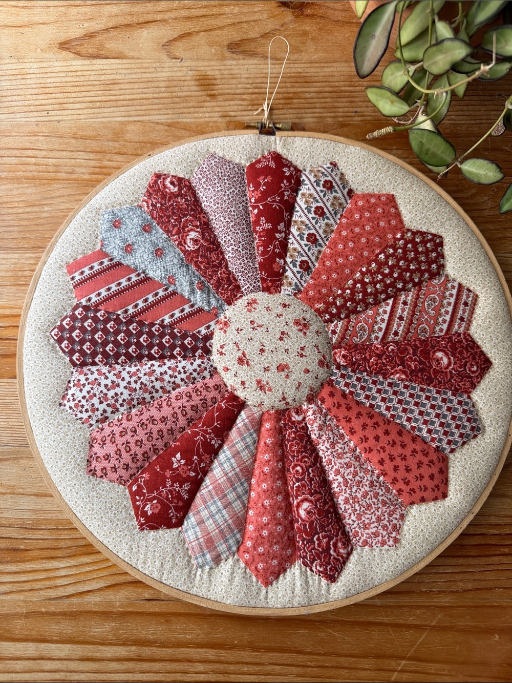 Vintage Patchwork Flower Artwork